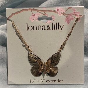 Lonna & Lilly Gold Butterfly Necklace